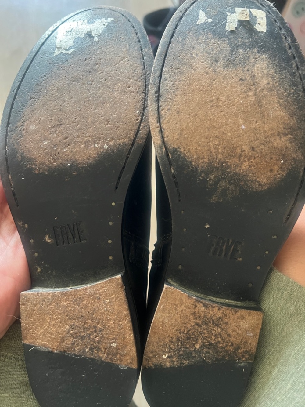 Frye Black Leather Oxfords